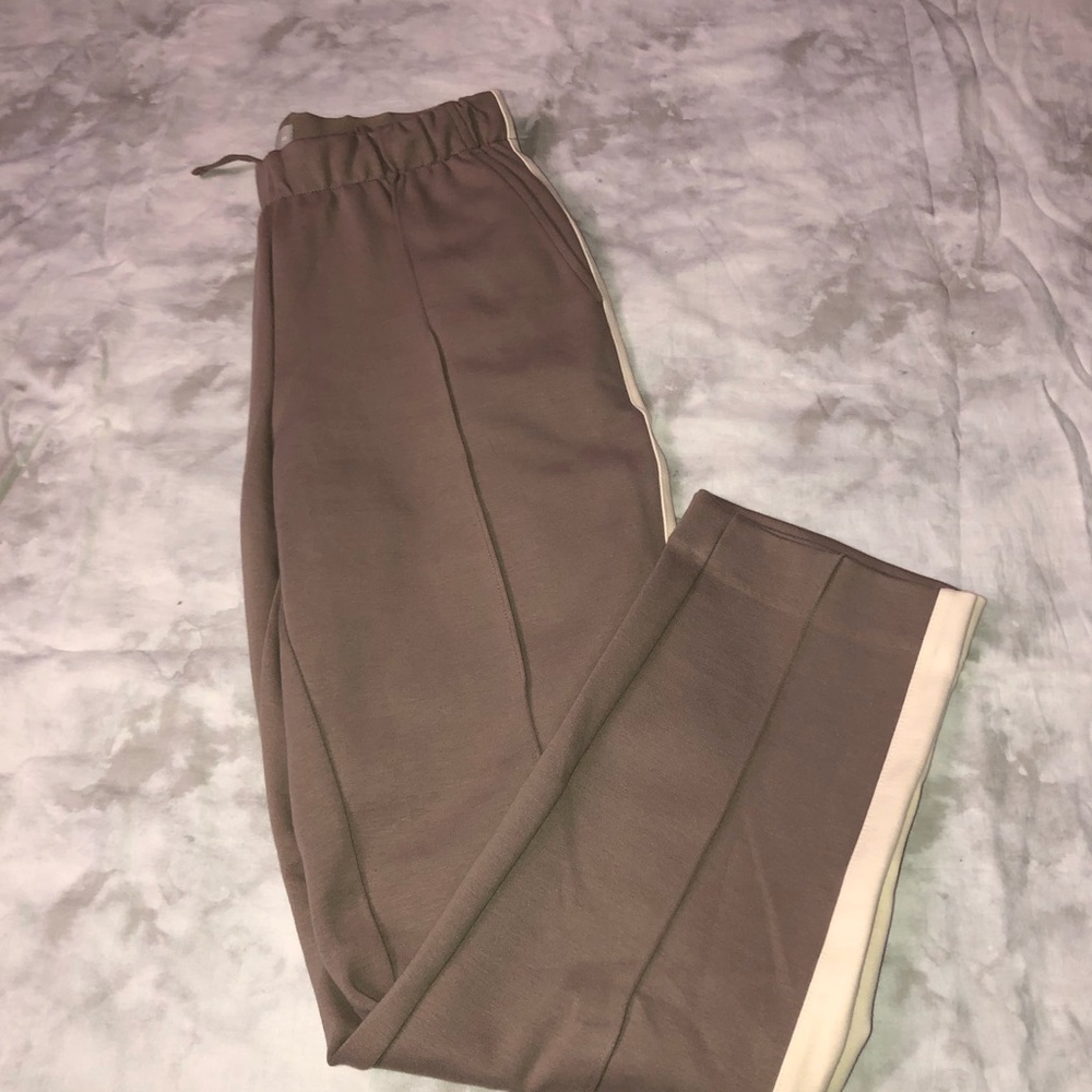 Everlane Dressy Elevated Neutral Slim Straight Sweatpants - Picture 1 of 6